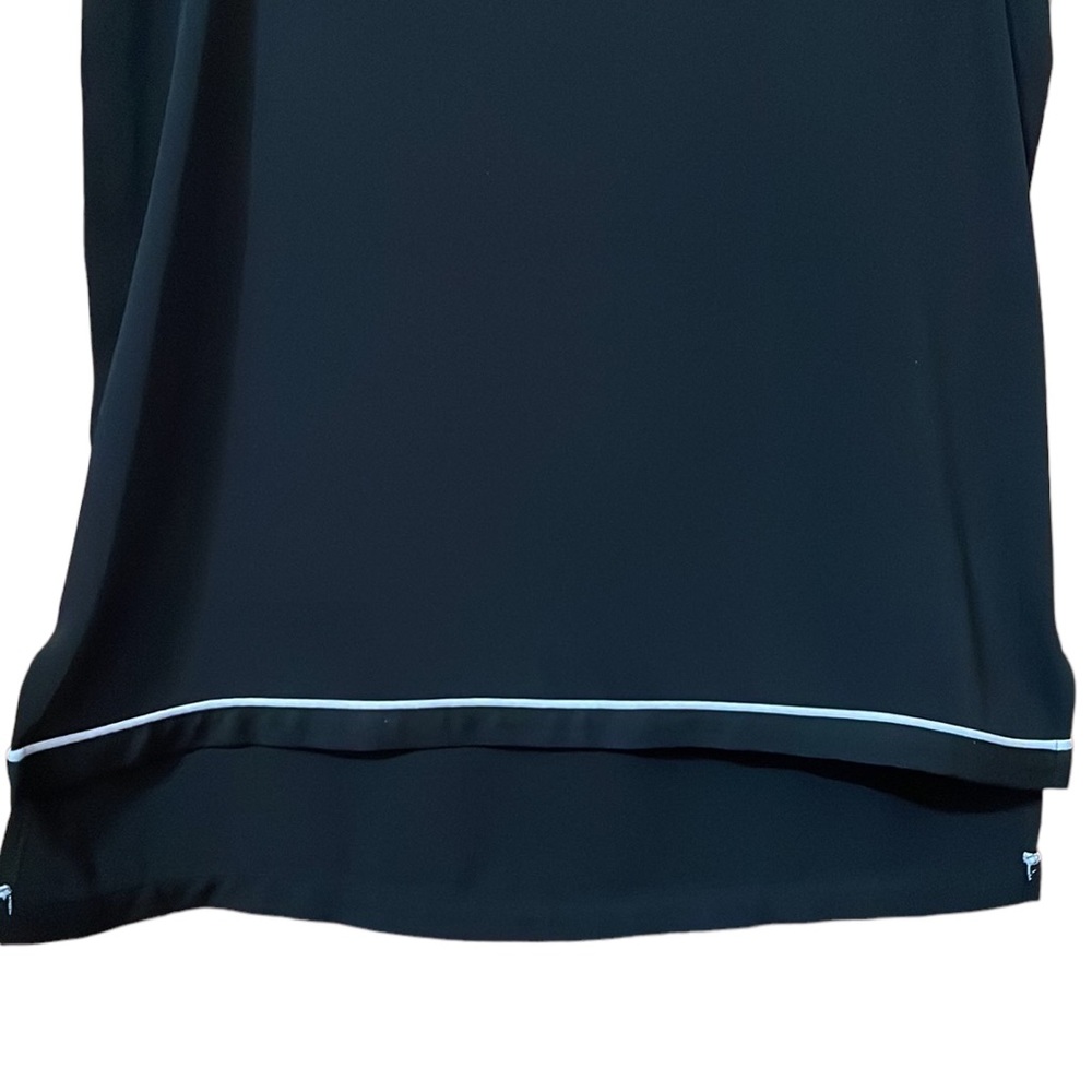 Calvin Klein Black Sleeveless with White Trim High-Low Women’s Top Size S - Picture 4 of 10